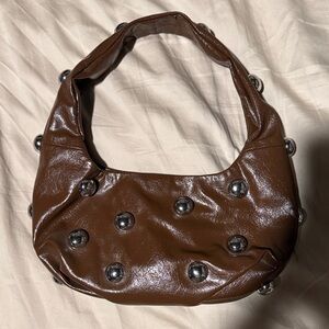 Zara Brown Studded Women's Bag